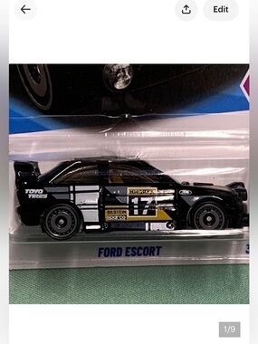 Hot Wheels Ford Escort compact kings Black